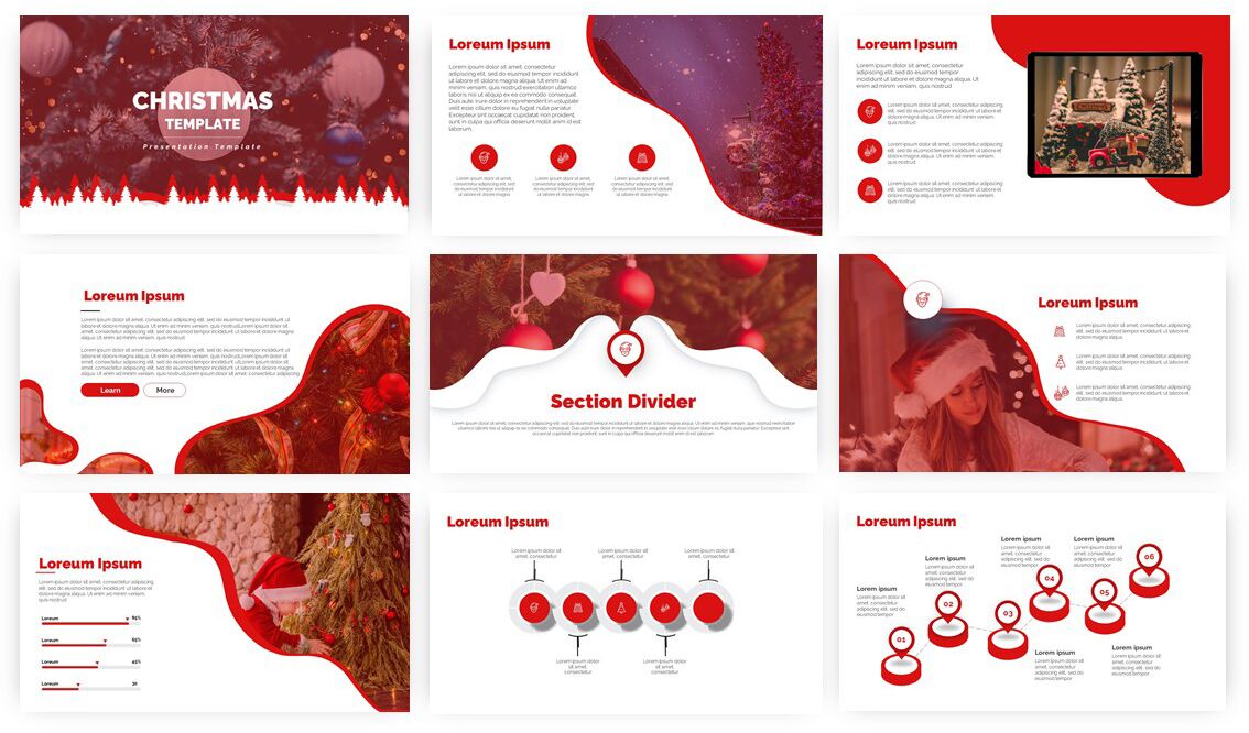 Modern Christmas Powerpoint template
